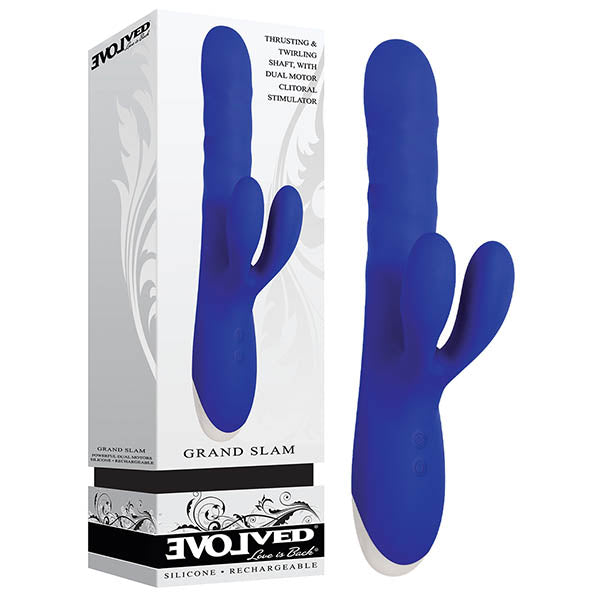 Grand Slam USB Rechargeable Thrusting Rabbit Vibrator 10 Inch Evolved Main image
