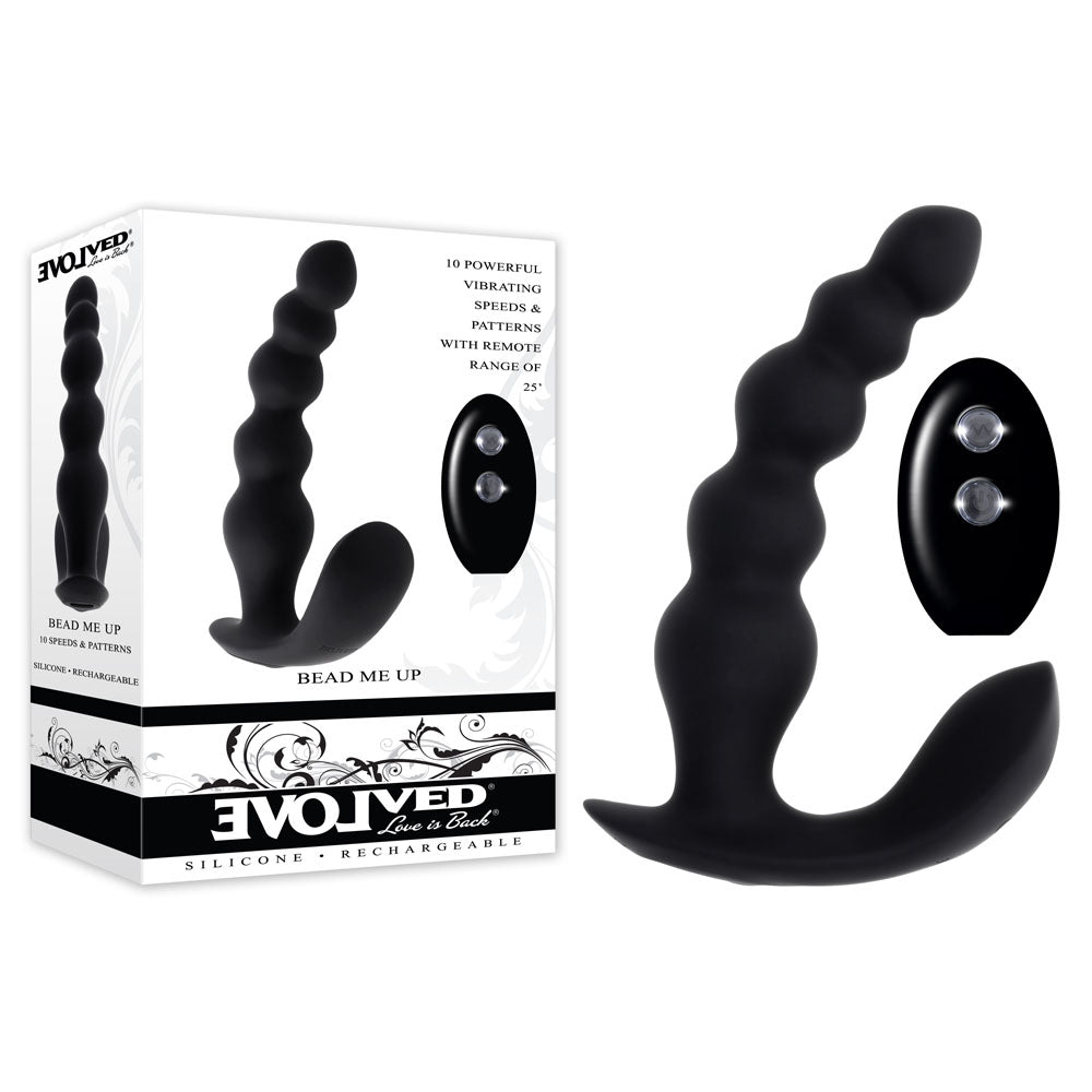 Evolved BEAD ME UP USB Rechargeable Vibrating Anal Beads With Wireless Remote Evolved Main image