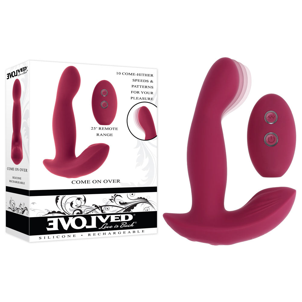 Evolved COME ON OVER USB Rechargeable Vibrator With Wireless Remote 15.9cm Evolved Main image