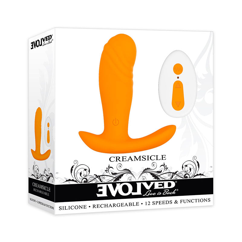 Evolved Creamsicle USB Rechargeable Stimulator With Wireless Remote 8.7cm Evolved Main image