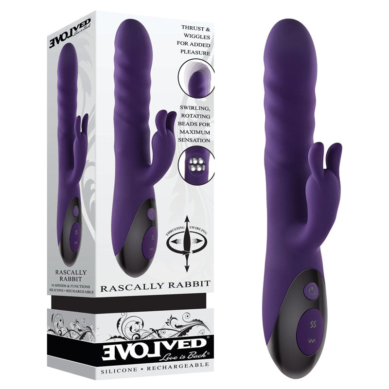 Evolved RASCALLY RABBIT USB Rechargeable Rabbit Vibrator 22.9cm Evolved Main image