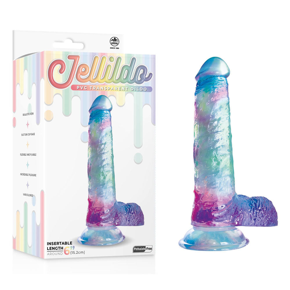 Excellent Power Jellido Clear Coloured Dildo 15.2cm Excellent Power Main image