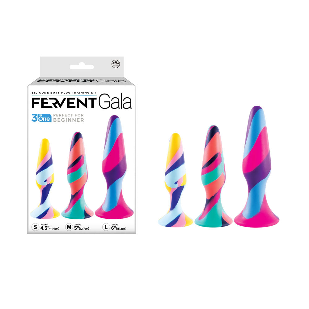 Excellent Power Fervent Gala Anal Training Kit Multicoloured Butt Plugs Set Of 3 Sizes Excellent Power Main image