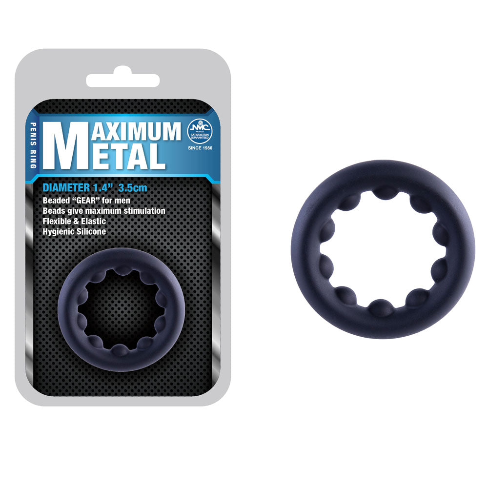 Excellent Power Maximum Metal Cock Ring 35mm Black Excellent Power Main image