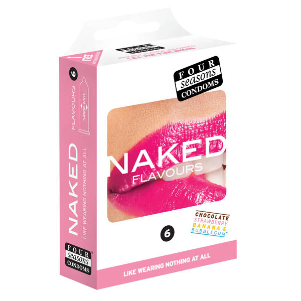 Four Seasons Naked Flavours Ultra Thin Flavoured Condoms 6 Pack Four Seasons Main image