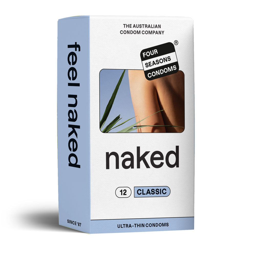 Four Seasons Naked Classic Condoms Ultra Thin Lubricated Condoms 12 Pack Four Seasons