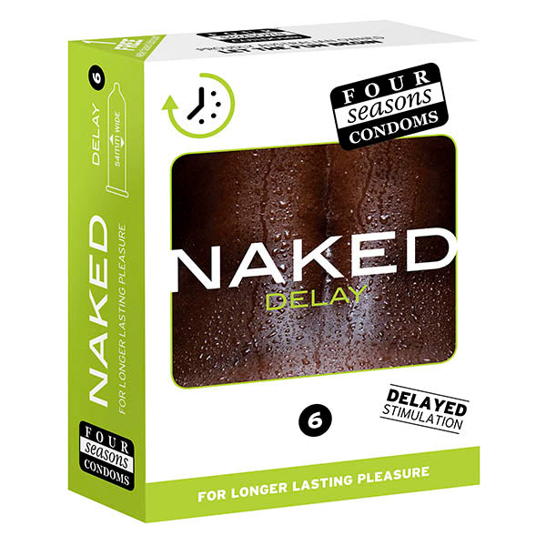 Four Seasons Naked Delay Ultra Thin Condoms 6 Pack Four Seasons Main image