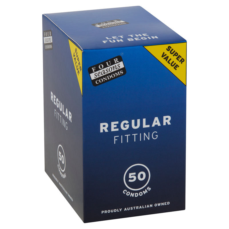 Four Seasons Regular Fit Lubricated Condoms 50 Pack Four Seasons Main image