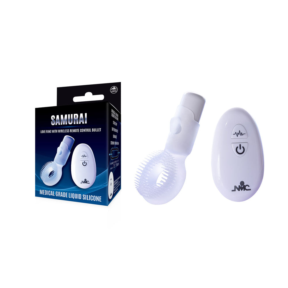Excellent Power Samurai Vibrating Cock Ring With Wireless Remote Control Clear Excellent Power Main image