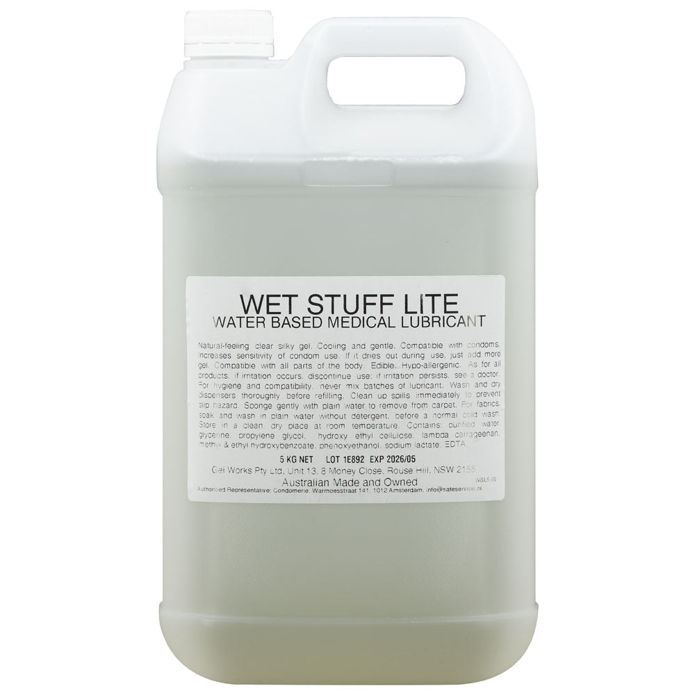 Wet Stuff Lite Water Based Lubricant 5kg Tube Wet Stuff Main image