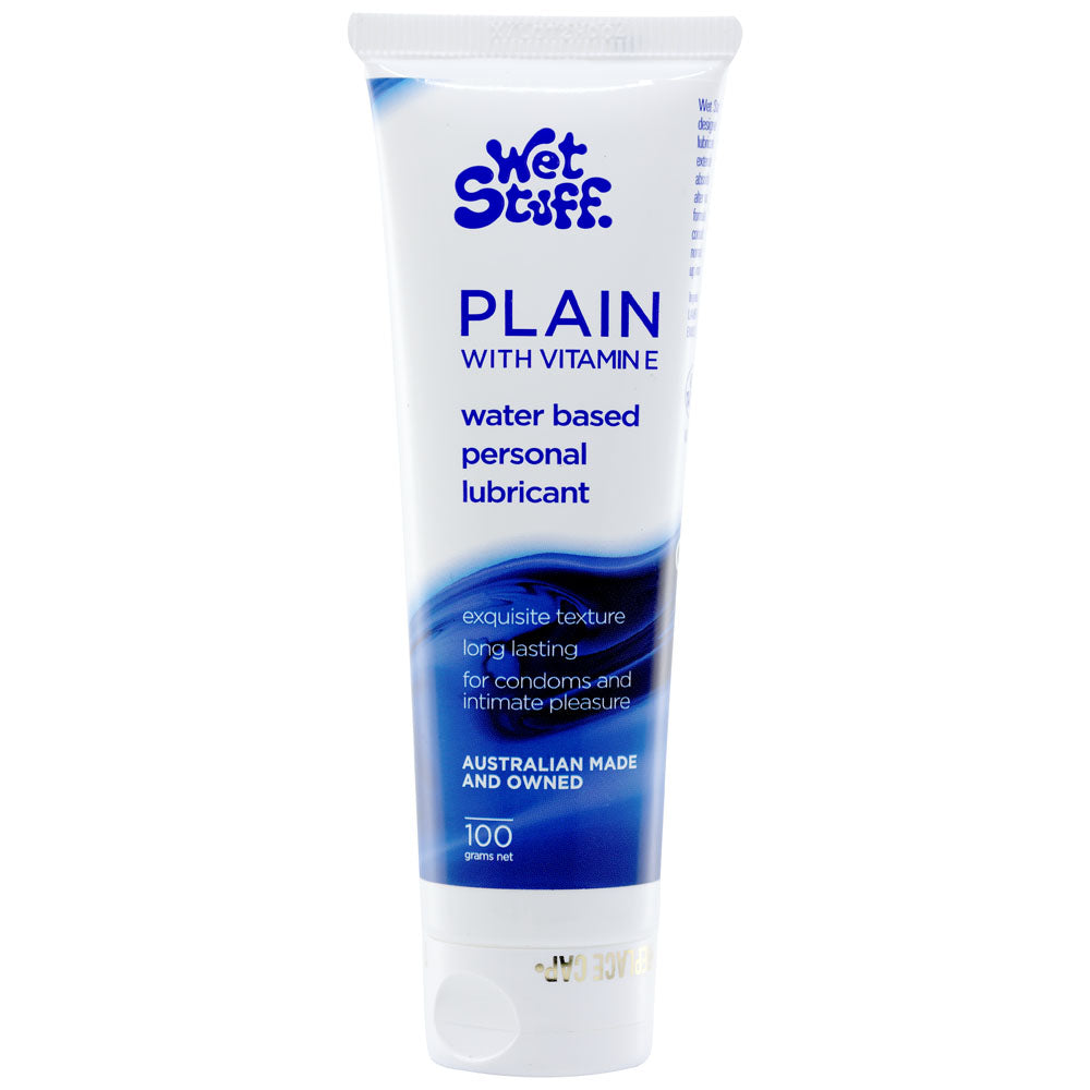 Wet Stuff Plain Water Based Lubricant With Vitamin E 100g Tube Wet Stuff Main image