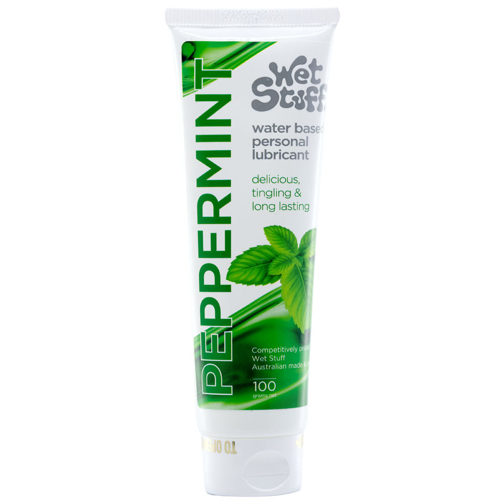Wet Stuff Peppermint Flavoured Water Based Lubricant 100g Tube Wet Stuff Main image