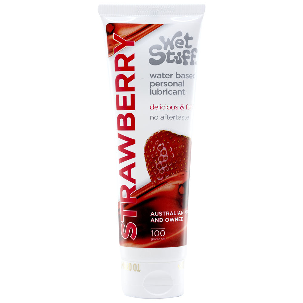 Wet Stuff Strawberry Flavoured Water Based Lubricant 100g Tube Wet Stuff Main image