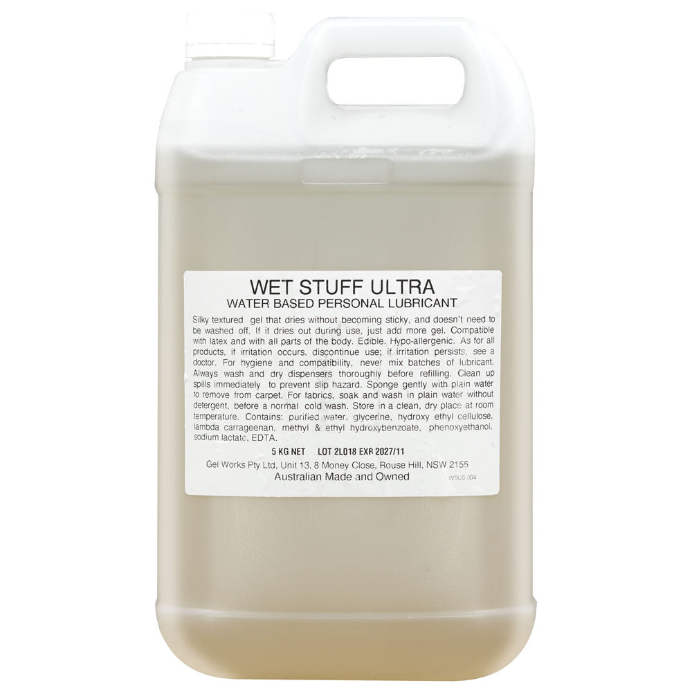 Wet Stuff Ultra Water Based Lubricant 5kg Bottle Wet Stuff Main image