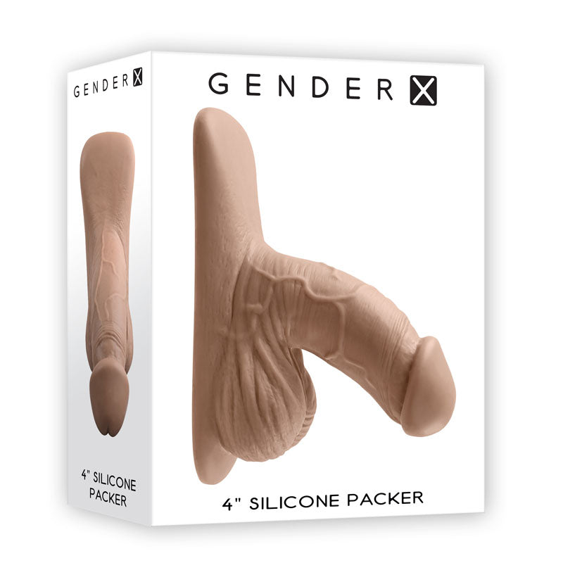 Gender X Silicone Medium Packer 4 Inch Tan Gender X Main image