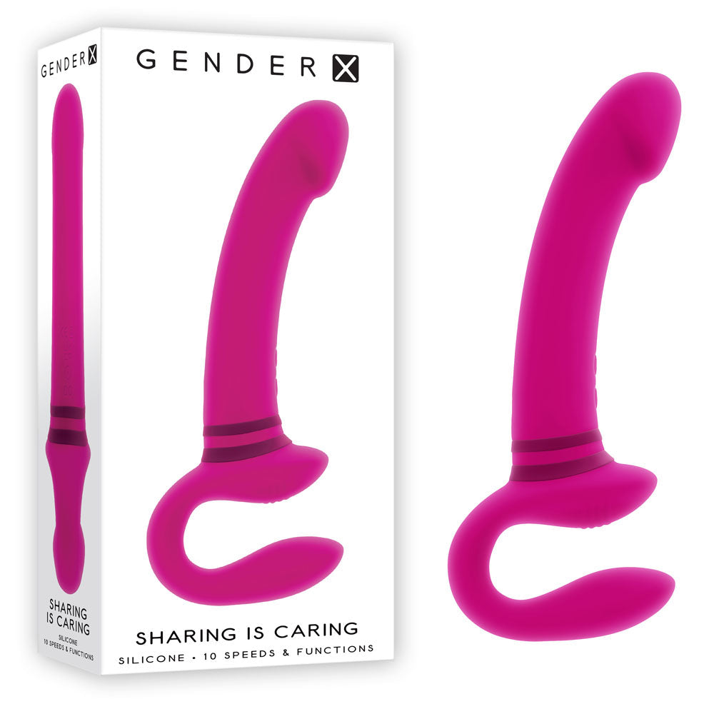Gender X SHARING IS CARING - Pink 21.9 cm USB Rechargeable Strapless Strap-On Gender X Main image
