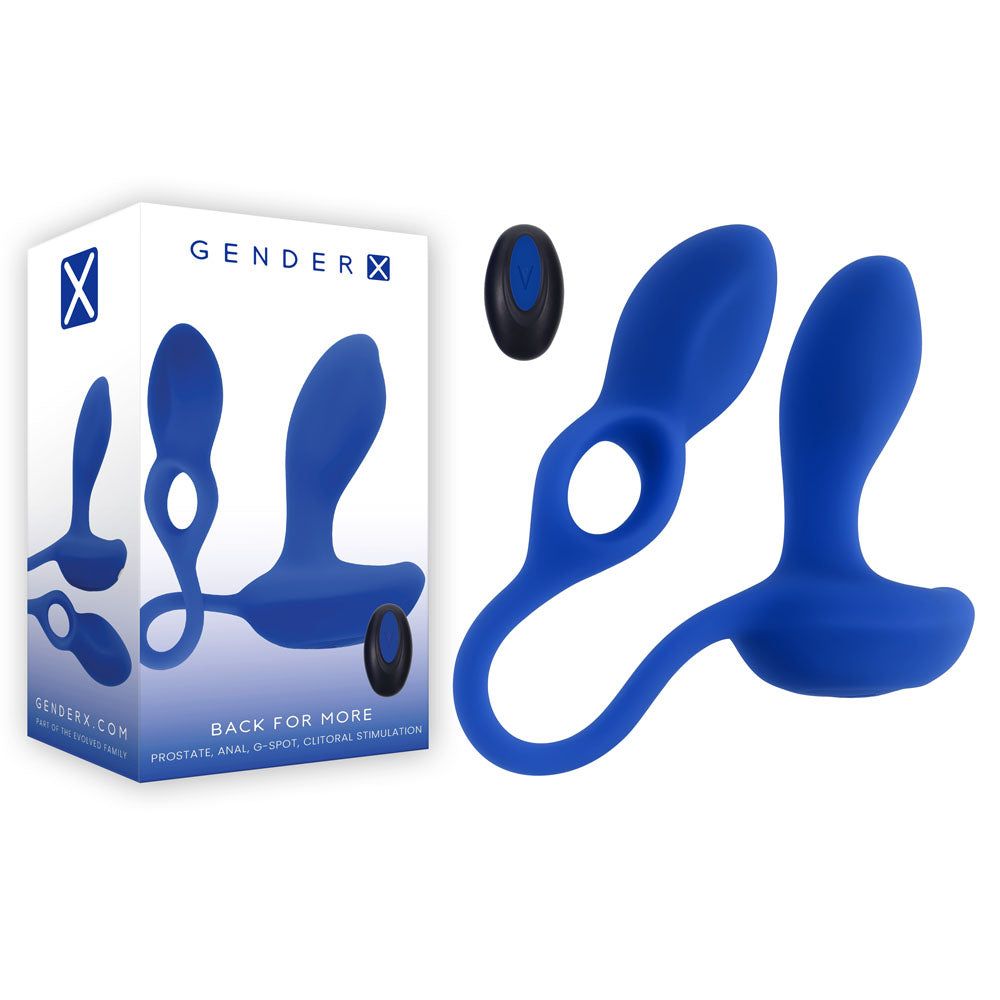 Gender X BACK FOR MORE Dual USB Rechargeable Dual Stimulator With Wireless Remote Gender X Main image