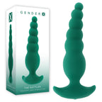 Gender X THE RATTLER USB Rechargeable Vibrating & Twirling Anal Plug Green 17 cm Gender X