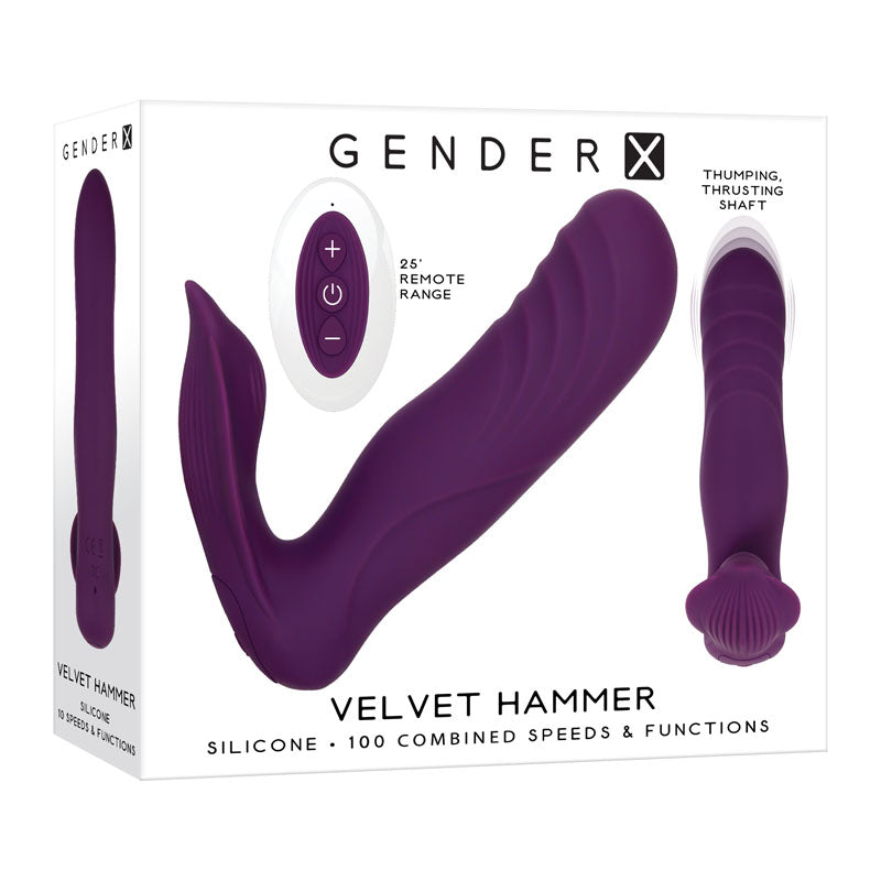 Gender X VELVET HAMMER USB Rechargeable Wearable Vibe With Remote Gender X Main image
