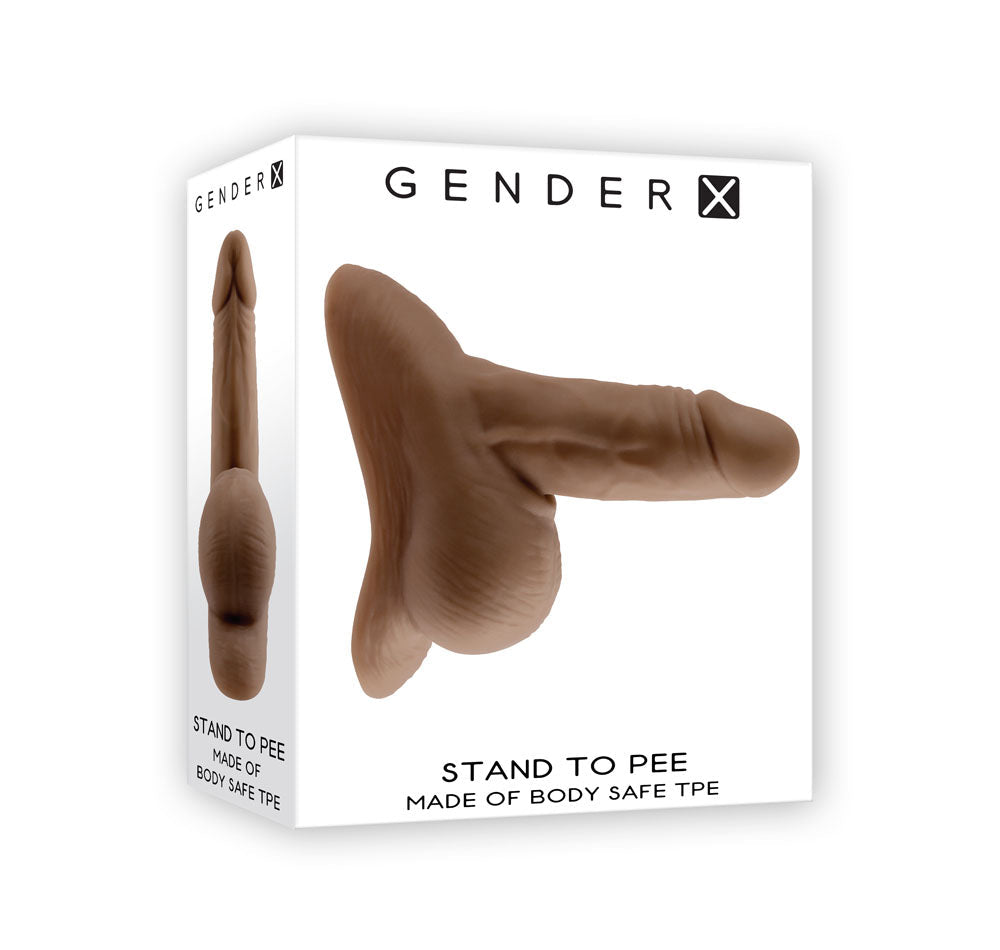 Gender X STAND TO PEE Dark Realistic Stand To Pee Funnel Brown Gender X Main image