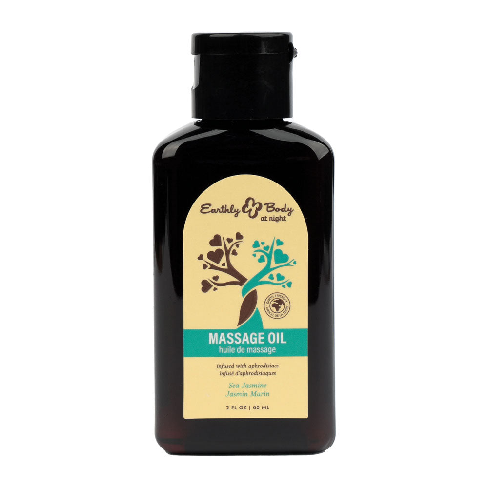 Earthly Body EB Hemp Seed Scented Massage Oil 60ml Bottle Earthly Body