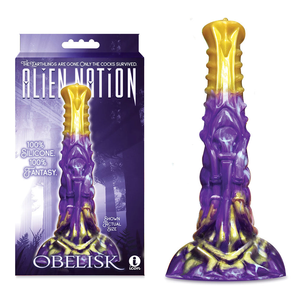 Alien Nation Obelisk Fantasy Dong 22.2cm Purple / Gold Icon Brands Main image