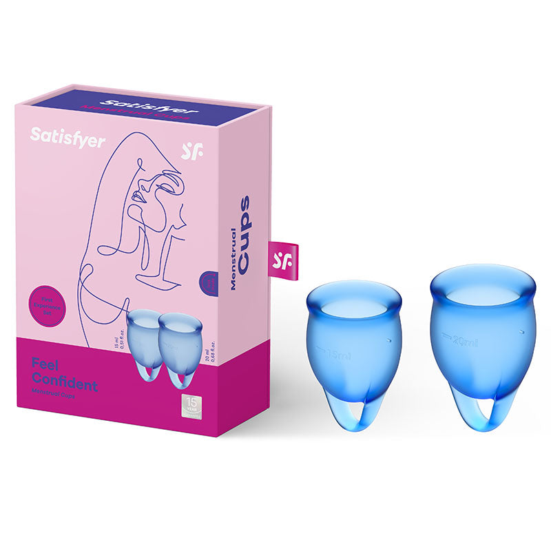 Satisfyer Feel Confident Silicone Menstrual Cups Set Of 2 Satisfyer Main image