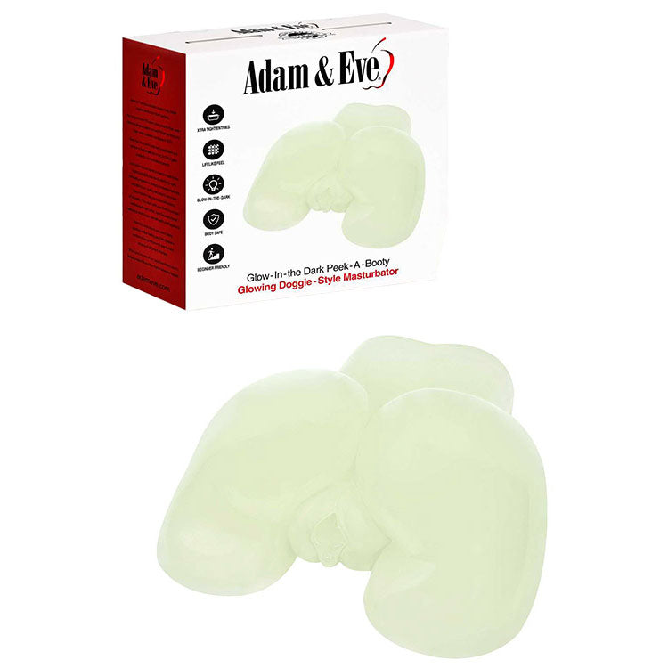 Adam & Eve GLOW IN THE DARK PEEK A BOOTY Doggy Style Mini Masturbator Adam & Eve Main image