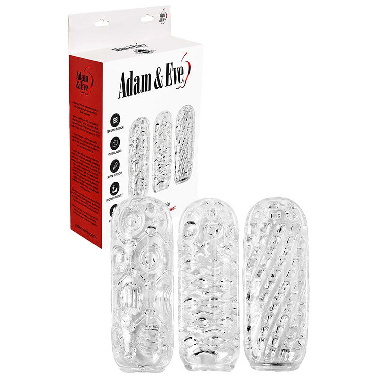 Adam & Eve ADAMS CRYSTAL TRIO Strokers 3 Pack Adam & Eve Main image
