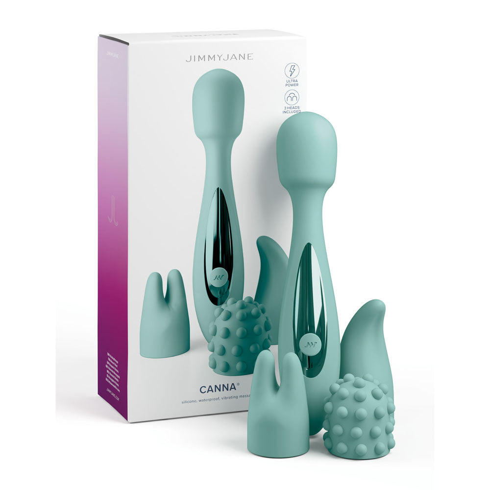JimmyJane Canna Massage Wand with 3 Interchangeable Heads 21.8cm JimmyJane Main image