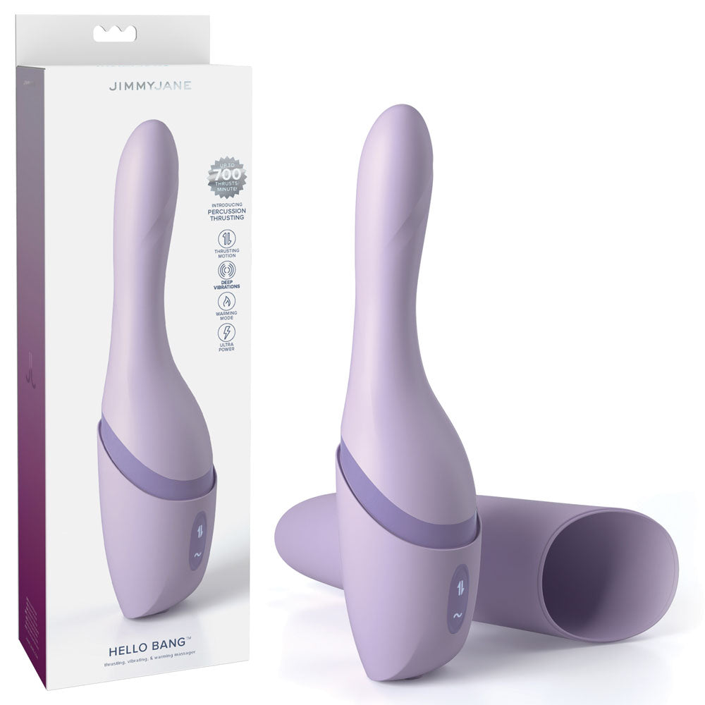 JimmyJane Hello Bang USB Rechargeable Warming & Thrusting Vibrator 27cm JimmyJane Main image