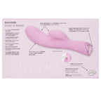 Jopen Amour 7 Function Silicone Dual G Wand 7 Rabbit Vibrator Pink