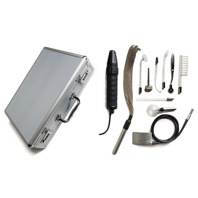 Stockroom KinkLab Agent Noir Neon Wand Kit E-Stim Kit 11 Piece Set Secondary image