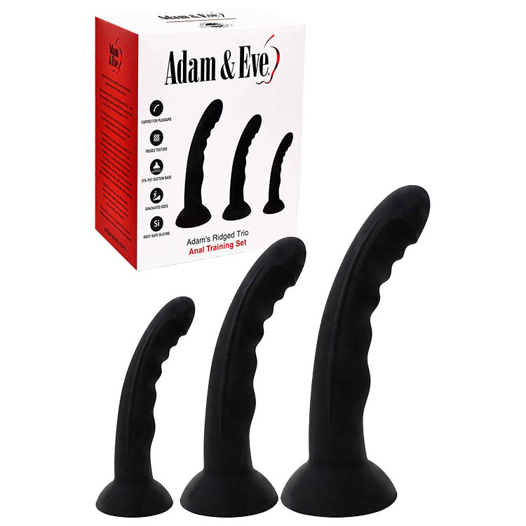 Adam & Eve ADAMS RIDGED TRIO Anal Training Kit Set Of 3 Sizes Adam & Eve Main image