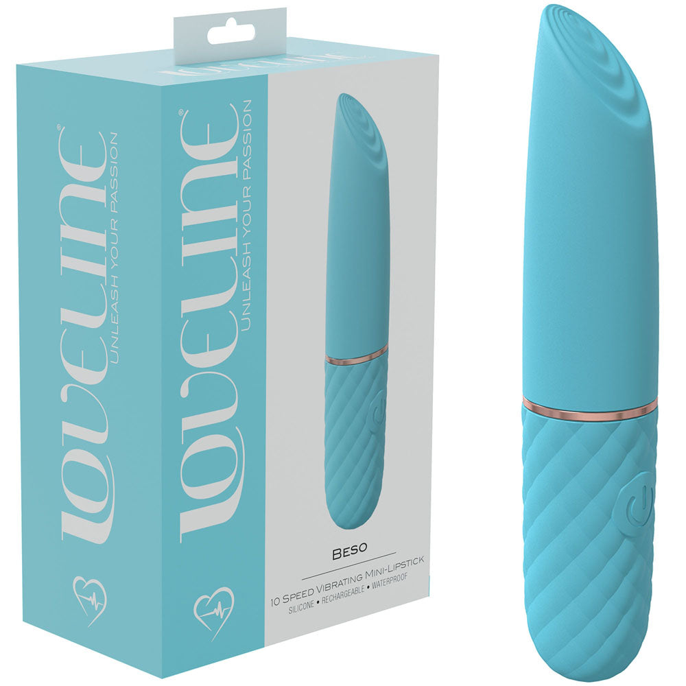 Shots Toys LOVELINE Beso USB Rechargeable Mini Lipstick Vibrator 10.6cm Shots Toys