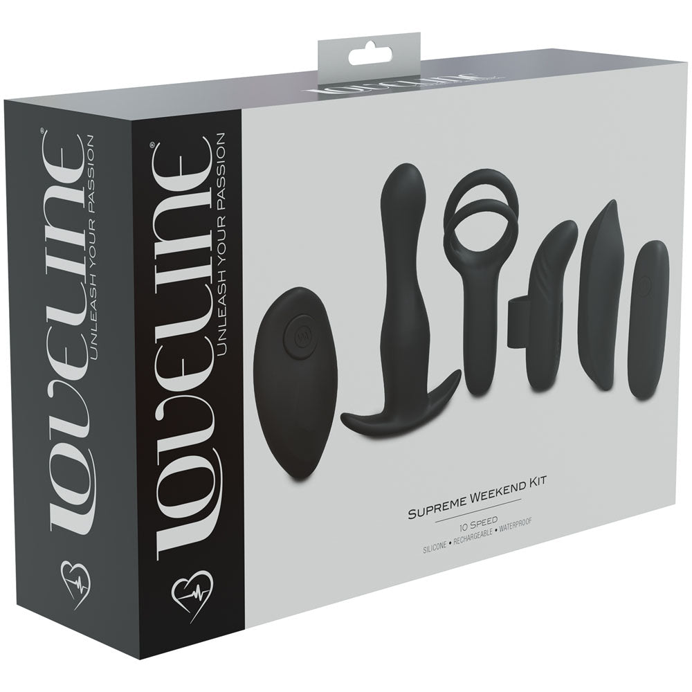 Shots Toys LOVELINE Supreme Weekend Kit USB Rechargeable 5 Piece Kit Shots Toys