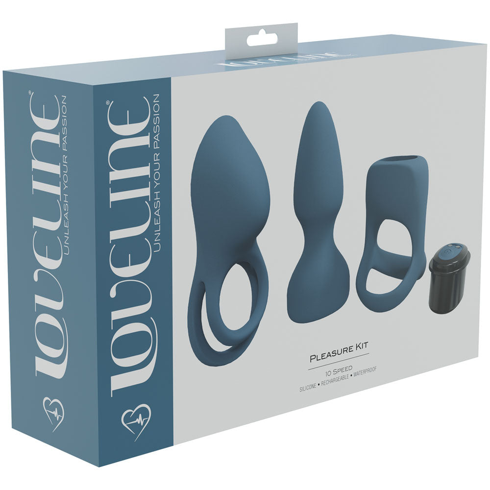 Shots Toys LOVELINE Pleasure Kit USB Rechargeable Male Kit 3 Piece Set Shots Toys Main image