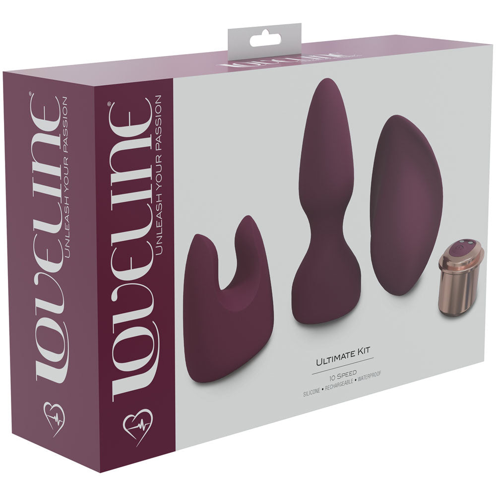 Shots Toys LOVELINE Ultimate Kit USB Rechargeable Kit 3 Piece Set Shots Toys Main image