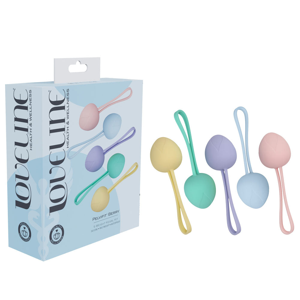 Shots Toys LOVELINE PelviFit Berry Kegel Kit Set Of 5 Sizes Shots Toys Main image