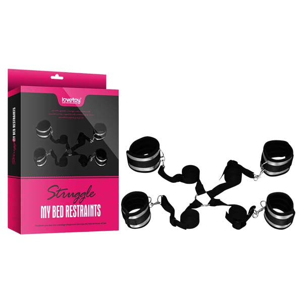 Struggle My Bed Restraints Wrist & Leg Cuffs Kit Lovetoy Main image