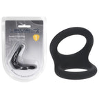 Shots Toys LEVELZ Double O Silicone Cock & Ball Ring Large Black Shots Toys