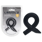 Shots Toys LEVELZ Pencil Liquid Silicone Cock Ring Black Shots Toys
