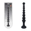 Shots Toys LEVELZ Ribbed Silicone Flared Anal Beads Black 26.7cm Shots Toys