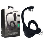 Shots Toys LEVELZ Remote Controlled Vibrating TriO Cock Ring With Prostate Stimulator Black Shots Toys