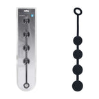 Shots Toys LEVELZ Round Silicone Anal Balls Beads 40mm Black Large Shots Toys