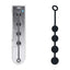 Shots Toys LEVELZ Round Silicone Anal Balls Beads 40mm Black Large Shots Toys