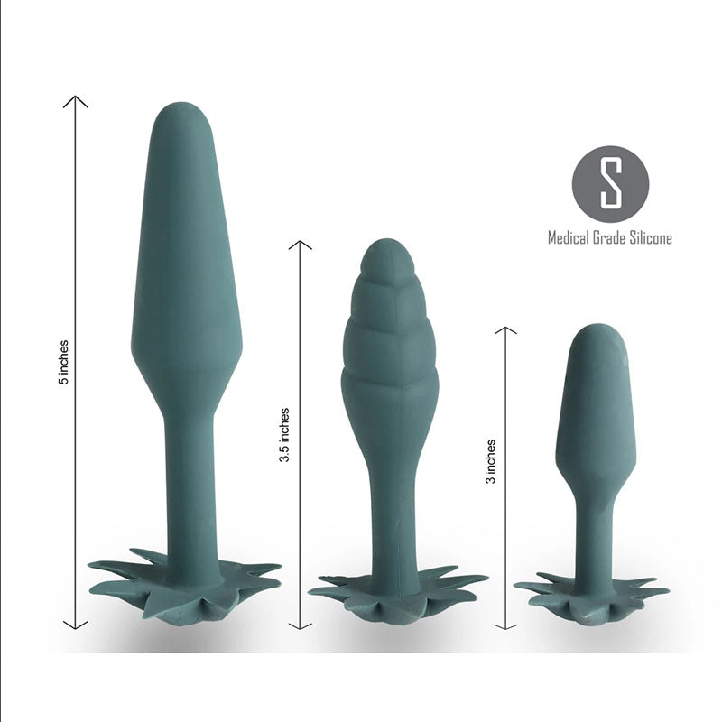 Maia Doobies Hemp Butt Plugs Set of 3 Sizes Maia Toys