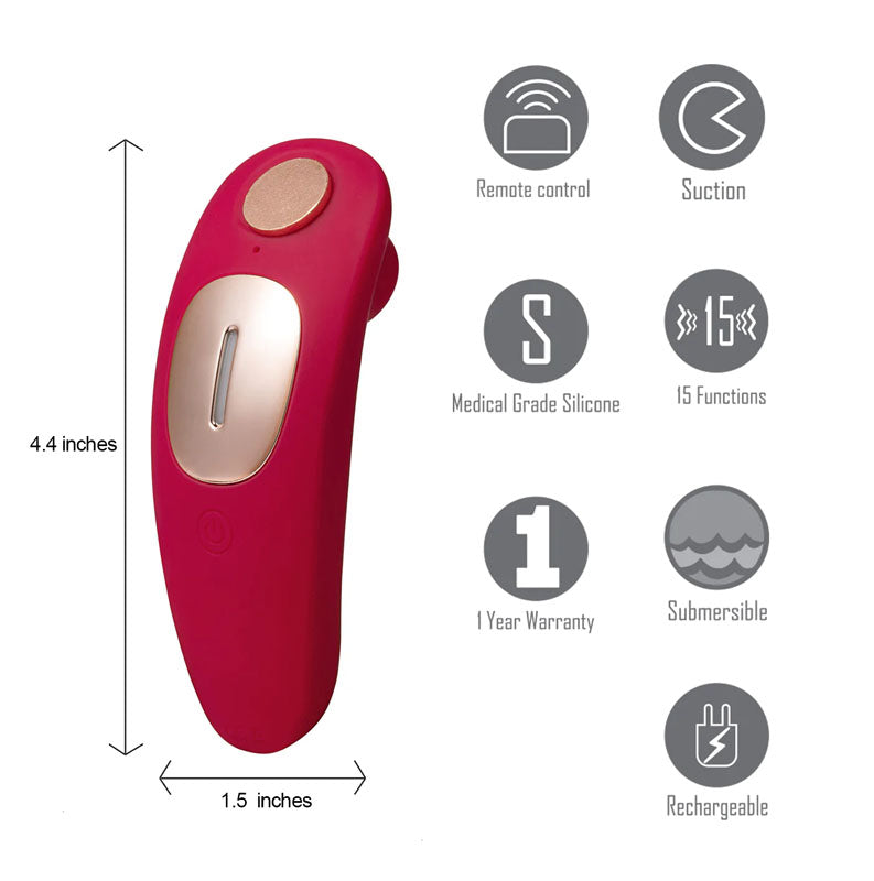 Maia Remi USB Rechargeable Panty Vibe With Suction Maia Toys