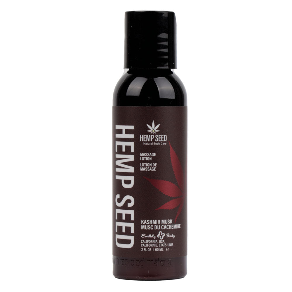 Earthly Body Hemp Seed Massage Scented Lotion 59ml Bottle Earthly Body Main image