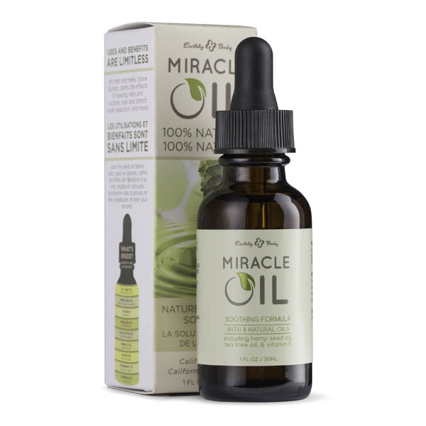 Earthly Body Miracle Skin Soothing Oil With Hemp Seed 30ml Dropper Bottle Earthly Body Main image
